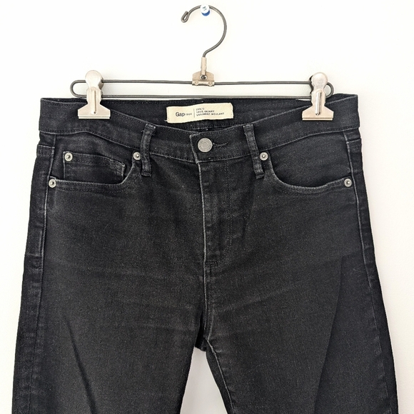 2/15$ Gap Women's 1969 True Skinny Black ~ Size 29 Short - Picture 2 of 7